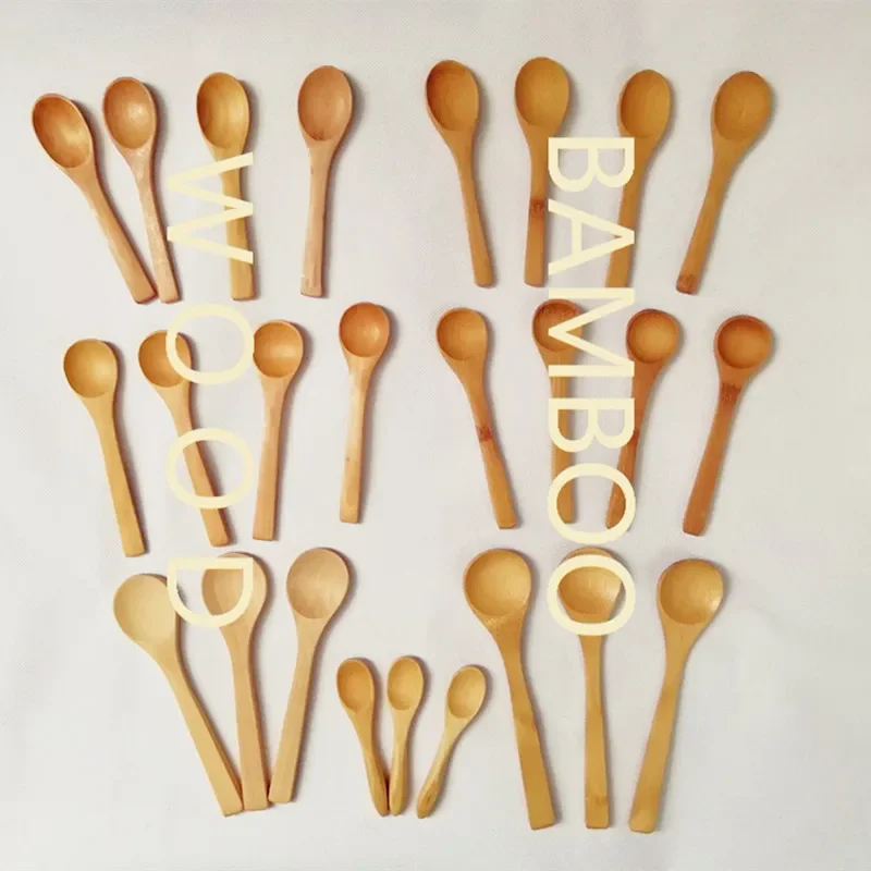 

Spoons Wooden 9cm Baby Honey 15cm Bamboo 100pcs Or Mini 13cm Spoon