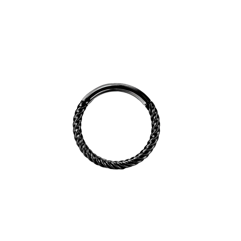 Anneau Septum Moustache En Acier Inox 316L - 16G, 8 Mm Et 62 Mm, Avec Anneaux Caoutchouc Colorés - Bijou Piercing Homme Femme