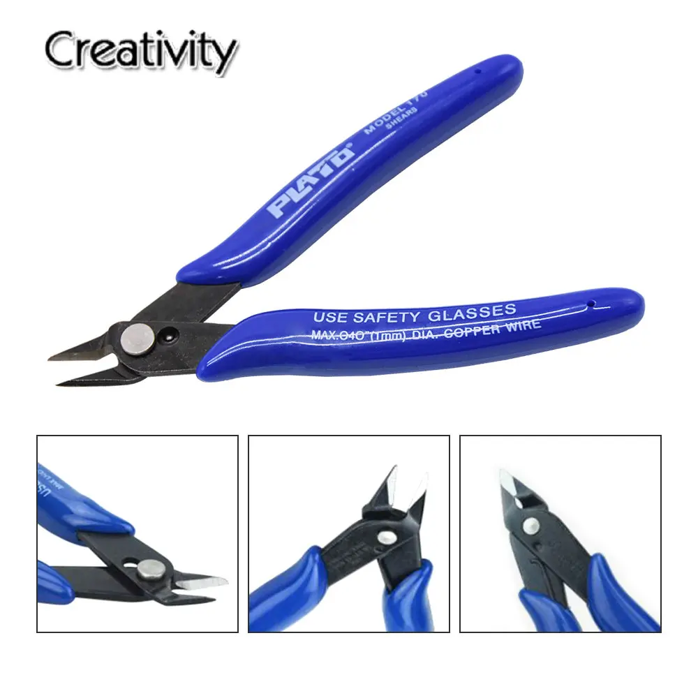 

3/5/10pcs PLATO 170 Wishful Clamp DIY Electronic Diagonal Pliers Side Cutting Nippers Wire Cutter 3D printer parts