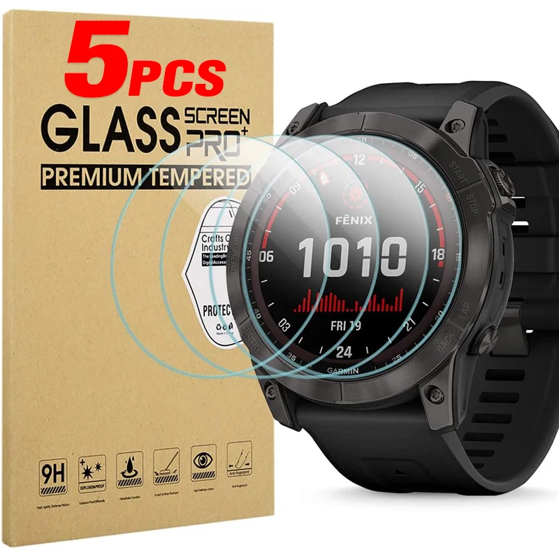 For Garmin Fenix 8 7 6 6S 6X 5 5S/Vivoactive 3/Forerunner 945 955 965 225 255 265S Tempered Glass Screen Protector SmartWatch