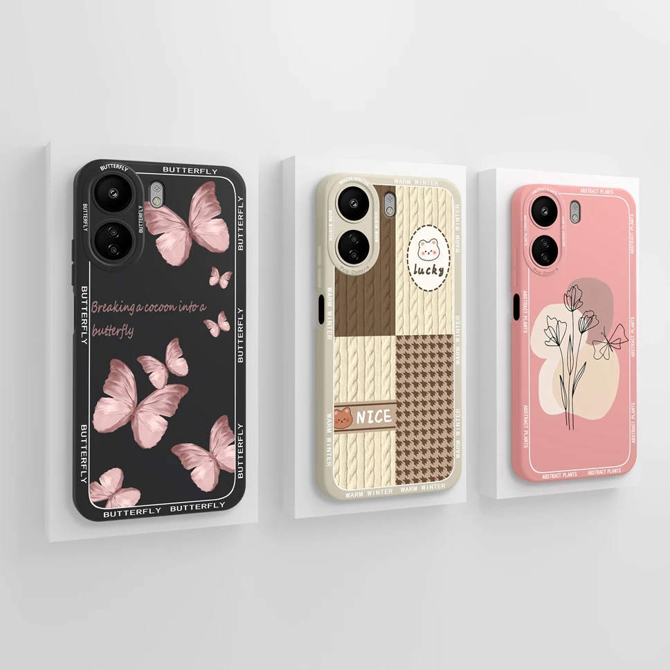 Lovely Girl Smooth Liquid Protective Back Cover s Shell Bumper