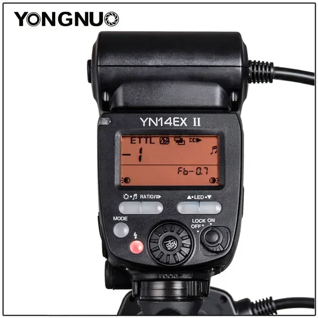 Yongnuo YN14EX II 매크로 LED 링 플래시 라이트 M/TTL 52mm/58mm/67mm/72mm 어댑터 링 포함 YN14EXII 캐논 카메라 DSLR용