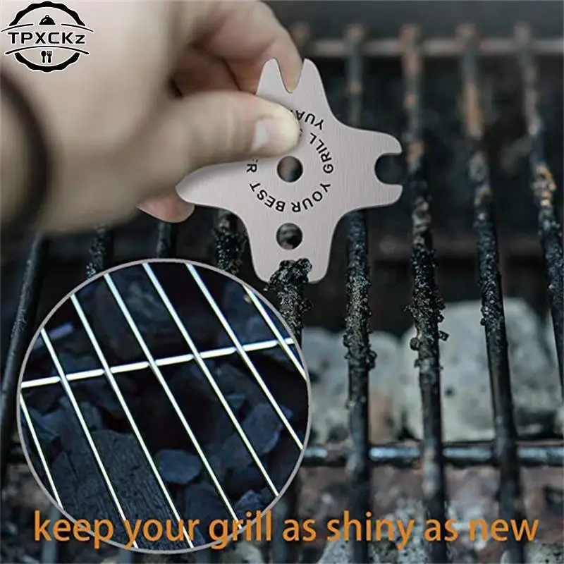 Metal BBQ Grills Scraper Lazy