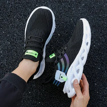 أحذية رياضية خفيفة الوزن جيدة التهوية للرجال ، أحذية رياضية غير رسمية ، منصة شبكية ، جري ، رياضي ، تنس ، مشي ، خارجي 6