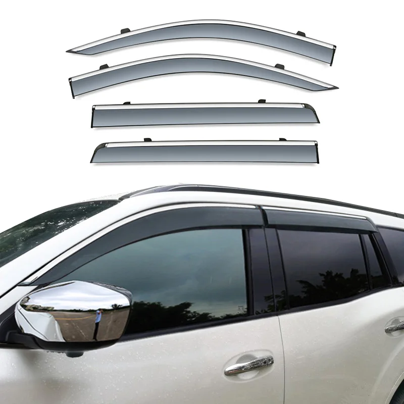 Door Window Visor Fit For Nissan Terra -on Rain Sun Shield Guards Vent Deflector