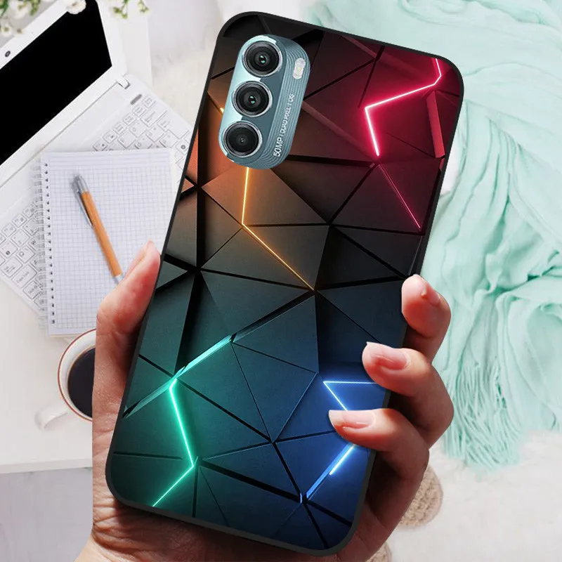 Lion & Wolf Black Silicone Soft Back Protective Case - Sleek & Stylish Cover