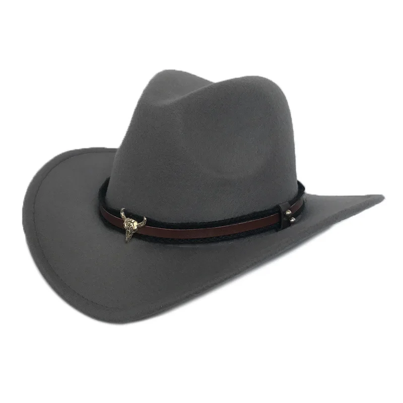 - Monochrome Men's Cowboy Hat Jazz Top Hat Ladies Men's Curly Ms. Fedora Hat Jazz Hat Knight Hat Large Ethnic Panama