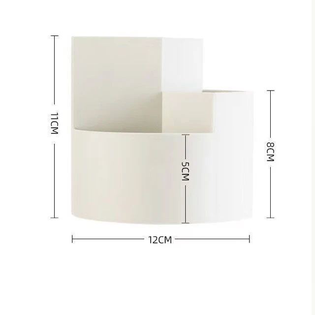 1PC Plastic Holder 360&deg;Rotating Makeup Storage Box Desktop Makeup Organizer Cosmetic Brush Holder Lipstick Eyebrow Pencil makeup organizer makeup storage box cosmetic storage box storage box