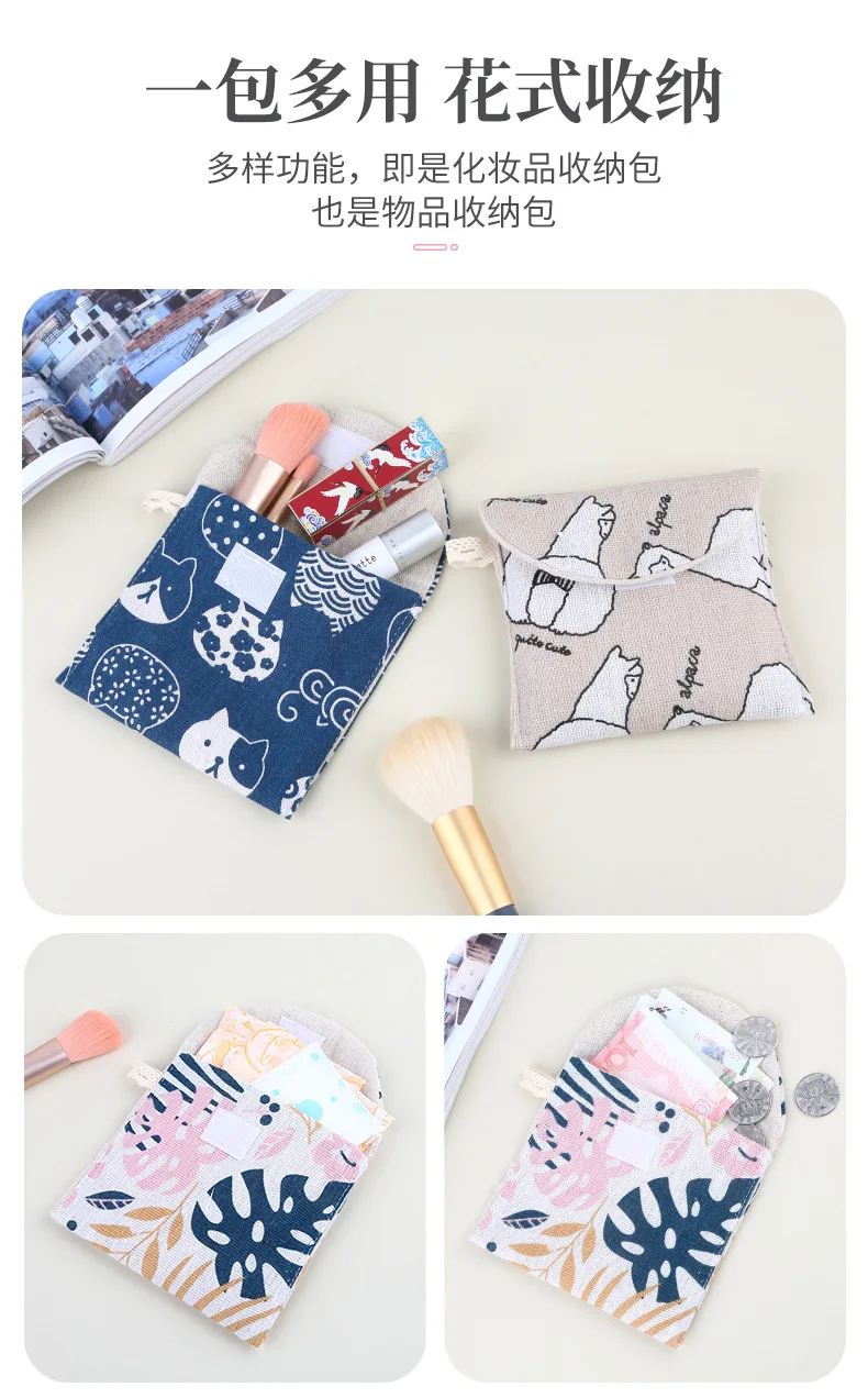 Description Picture 5 of itemCute Sanitary Napkin Storage Bag Women Cute Bag for Gaskets Napkin Towel Storage Bags Pouch Case Sanitary Pad Organizer