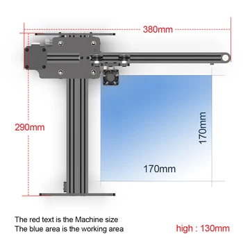 NEJE 5 N30820 40W Desktop CNC Laser Engraving Cutting Engraving Machine Wood DIY Cutter Bluetooth Printer With Auto Air Assist