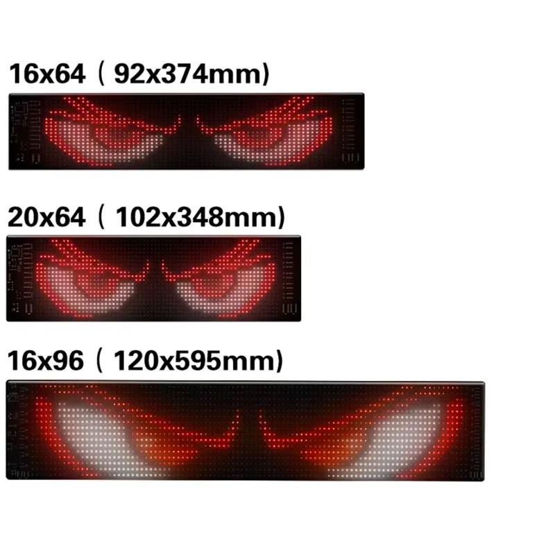 LED Display Light Car/Truck RGB Bluetooth Panel Lamp LED Matrix Pixel Lights Programmable Bluetooth App Control LED Panel Flexible Display Light