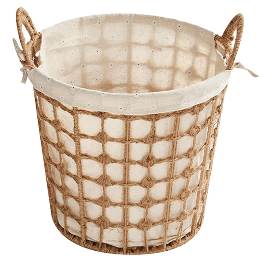 

Collapsable Laundry Basket Woven Household Supplies Portable Dirty Clothes Storage Bathroom Container Child
