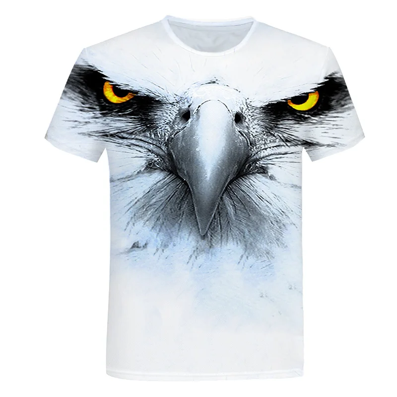 

Novelty Animal 3D Tshirt Men Wolf T Shirt Printed Short Sleeve Summer Casual Harajuku T-shirt Funny Hip Hop Streetwear Tops