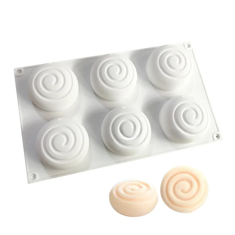 6-round-thread-holes-shape-silicone-soap-mold-3d-bread-mousse-cake