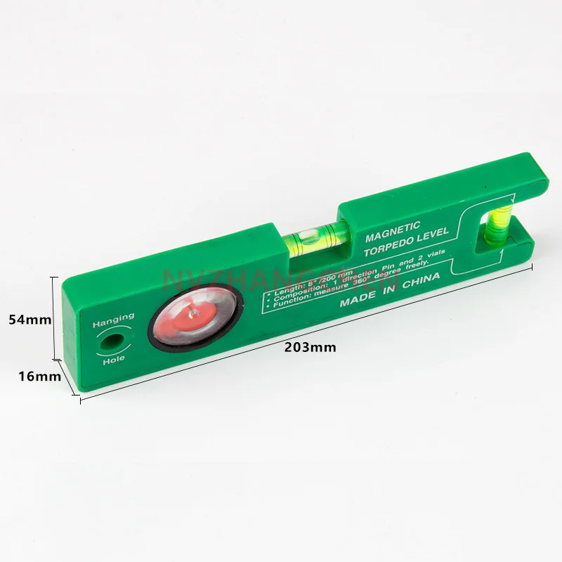 High Magnetic Ruler Precision Spirit Level Two Direction Magnetic Level  Transparent Magnetic Level Bubble Horizontal Leveler