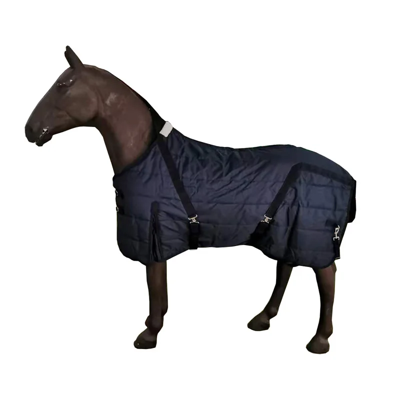 Winter Equestrian Outdoor Sports Sweat-Absorbing Thick Wool Windproof Horse Fleece Rug