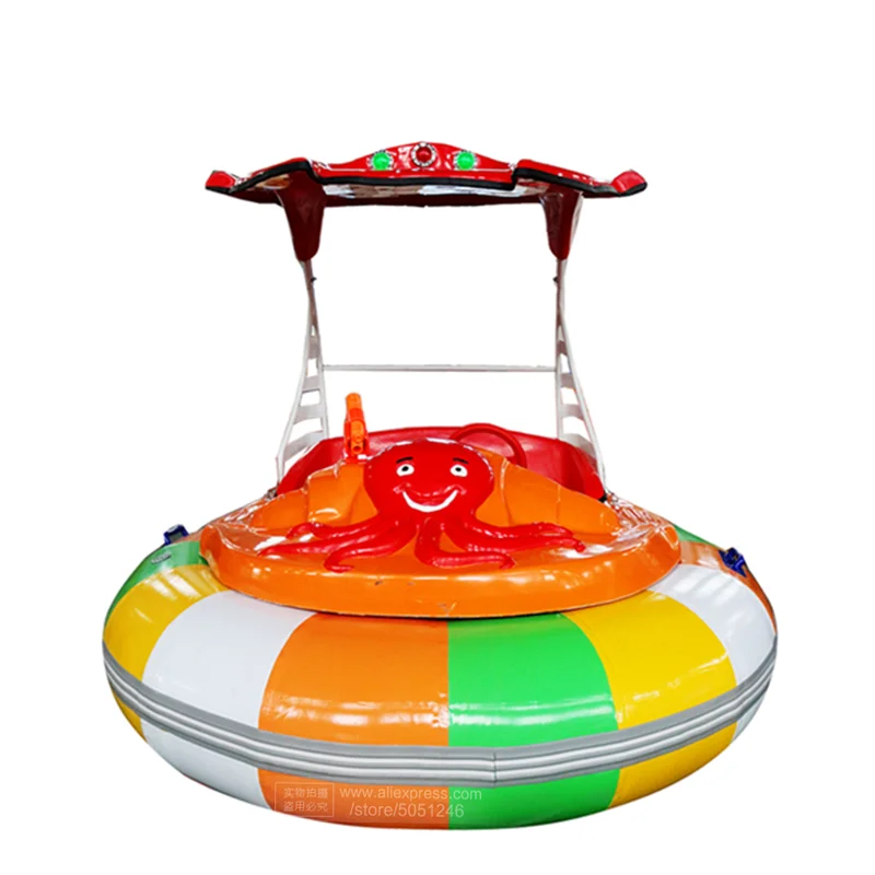 Summer Water Bumper Boat Adult Kids Play Amusement Park Equipment Waterpark Games Electric Battery Inflatable Plastic Motor Boat