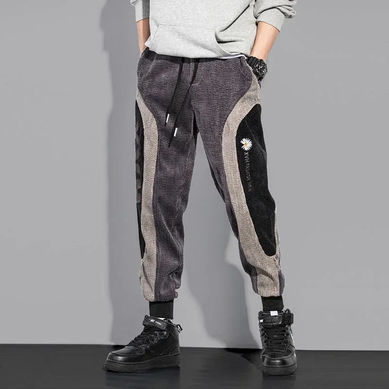 thumbnail image 1 of Pantalones Hombre Hip Hop Pantalones Cargo Forrados De Polar Para Hombre Invierno Blanco Pana Con 2025 Nuevo En El Más Barato Harajuku Suelto Emo, 1 of 5