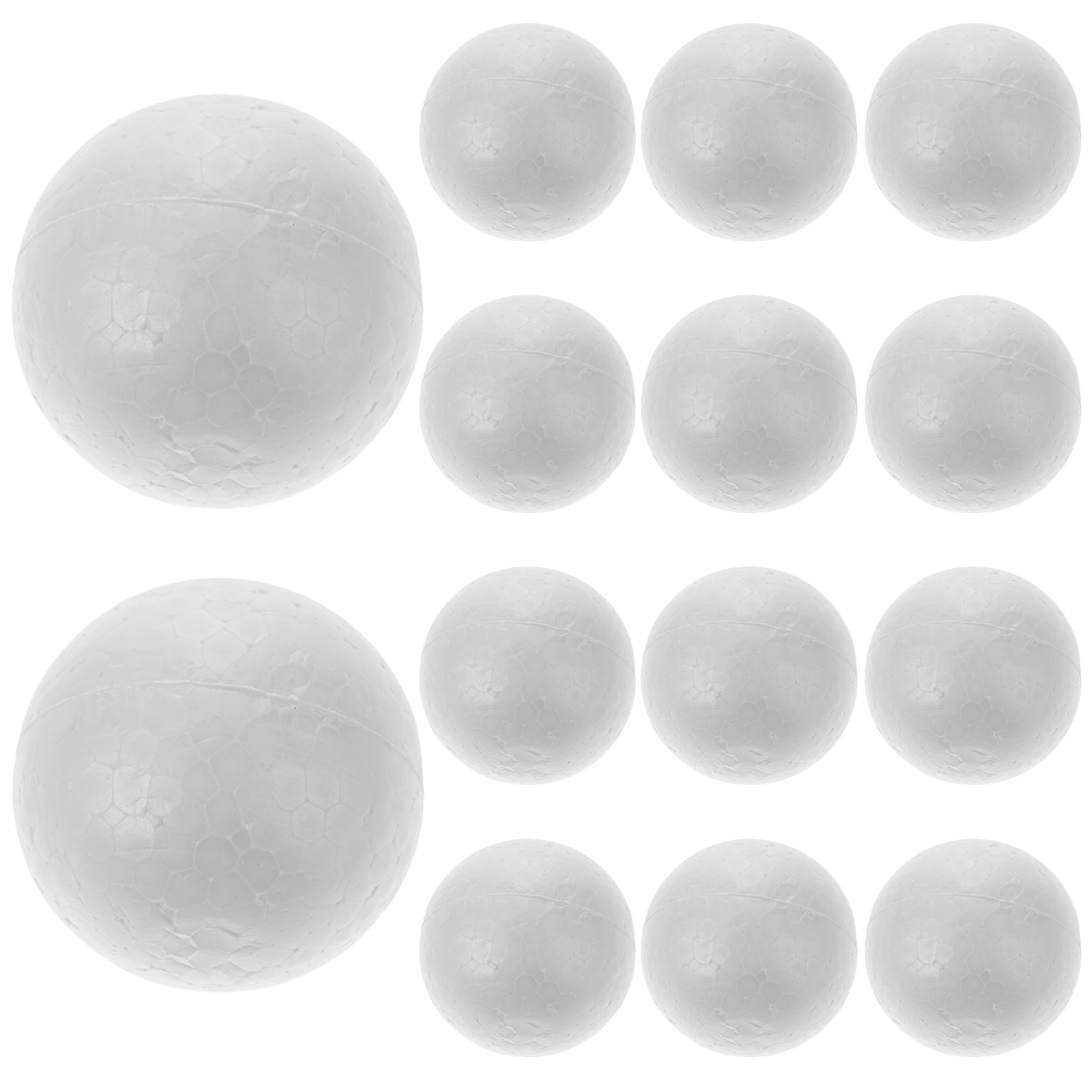 thumbnail image 1 of 15/25/100 piezas de bolas de espuma para modelar, adornos navideños, manualidades, suministros de decoración para fiestas navideñas, poliestireno, 1 of 5