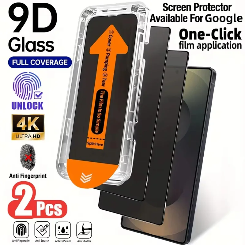 Premium Privacy Tempered Glass Screen Protector with One-Click Installation and Anti-Peep Technology