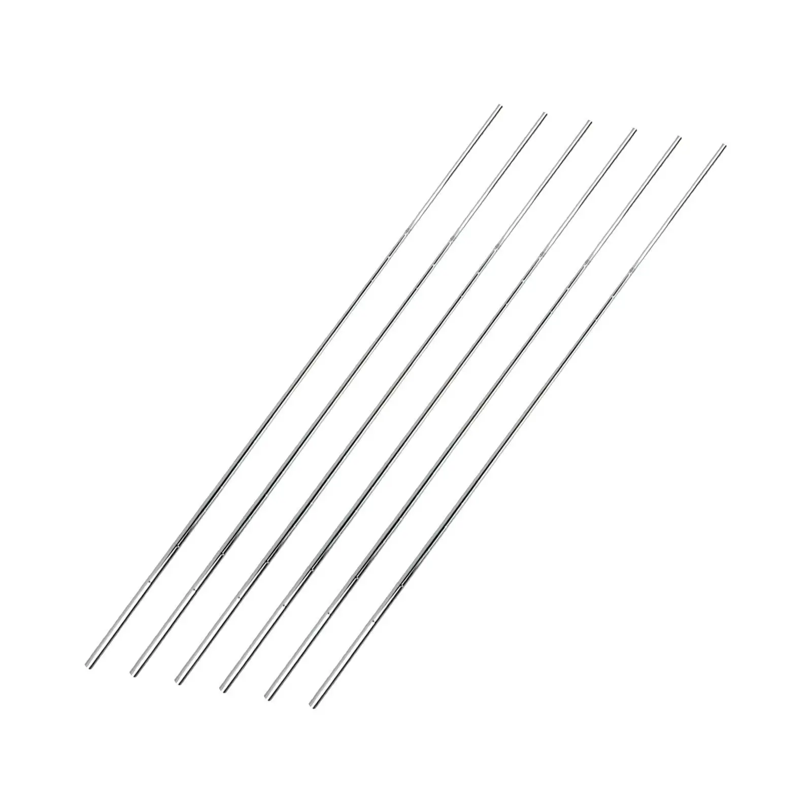 6 Pieces Golf Iron Club Shafts Supplies Stainless Steel 39inch Golf Club Shafts for Outdoor Women Men Practice Golfer Training