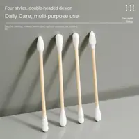 Durable Double Head Cotton Swab Wooden Wadded Sticks Multipurpose Disposable Cotton Swab Cleaning Cotton Swabs 1