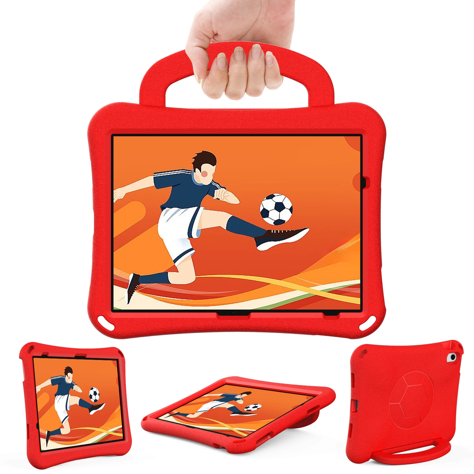 Children's Shockproof EVA Foam iPad Cover with Shoulder Strap