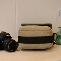 Canvas Camera Bag Case Bag For Canon EOS M10 M6 M5 SX60 SX50 SX30 SX510 1100D 1200D 1300D 450D 500D 600D 550D 18-55mm lens 5