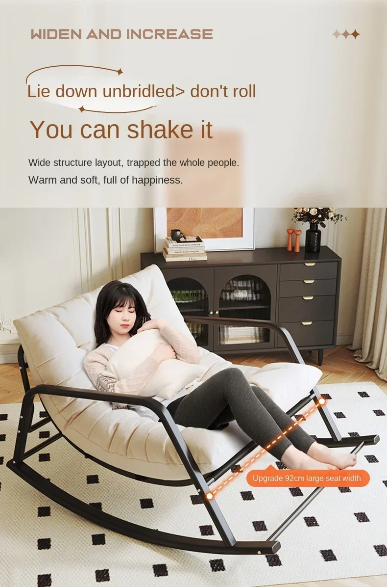 Description Picture 5 of itemLounge Living Room Chairs Rocking Luxury Sillones Puffs Grandes Outdoor Furniture Recliner Meditation Nordic Salon Chair Sofa