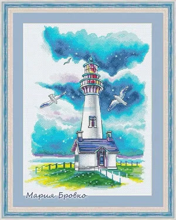 

Набор для вышивки крестиком Lighthouses and seull 37-45, 14 шт.