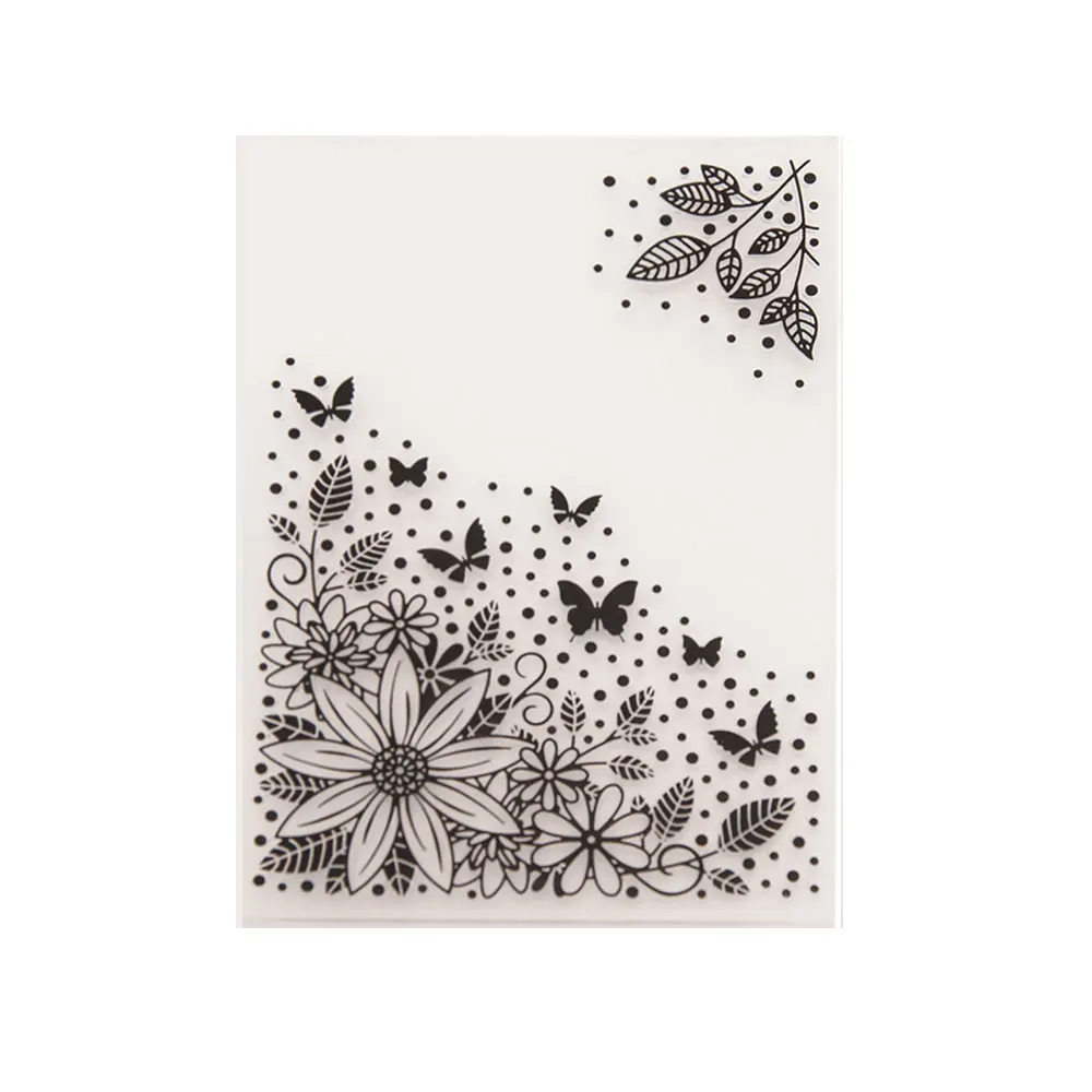 Plastic Embossing Folder Embossing Folder Plants Plastic Embossing folder Template DIY Scrapbooking Crafts Making Photo Album Card Handmade Decor