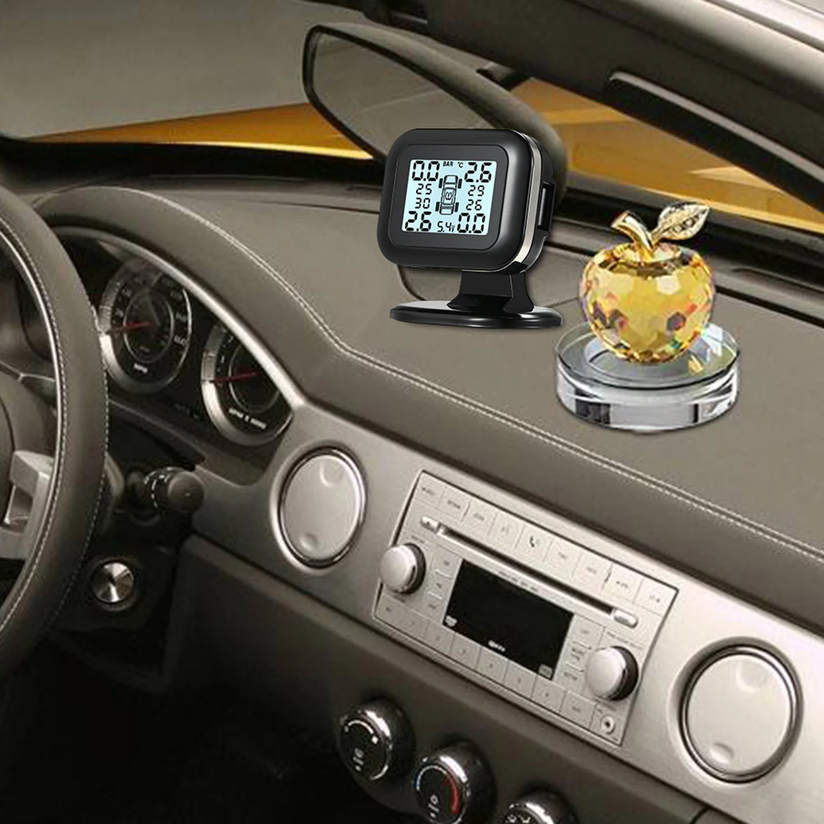 TPMS Ÿ̾ з ͸ ý,  ǽð LCD ÷, 4 ܺ , ˶ 