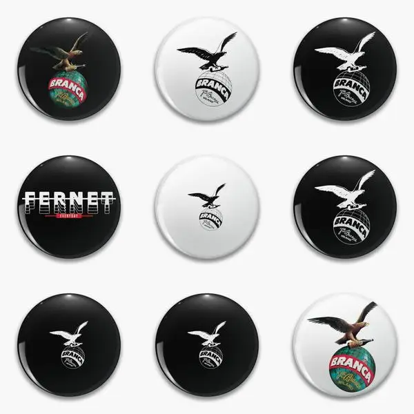 

Забавная женская заколка-булавка Fernet Branca с мягкими пуговицами