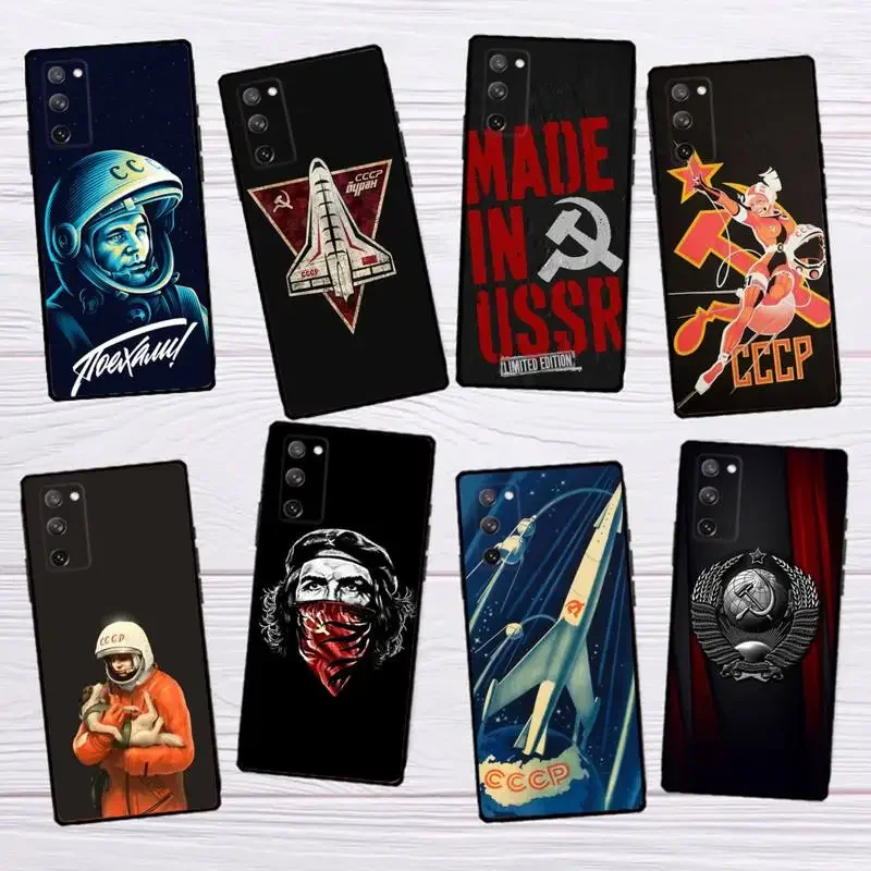 Custodia Per Telefono Vintage Ussr Cccp Per Samsungs23 S22 S21 S20 Ultra Pro S10 S30Plus 20 Cover Ultra Nera