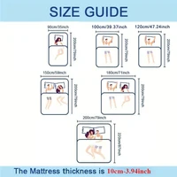 NewestFoldable Lightweight Portable Sleeping Pad/Tatami Mat Japanese Futon Mattress  Soft Fabric,Easy Storage & Travel Mattress 6