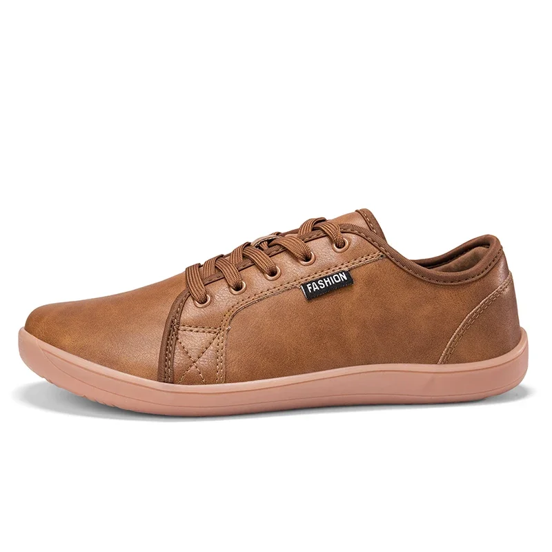 Popular Hot Sale Minimalist Shoes for Men Women Wide Toe Barefoot Zero Drop Shoes Casual Artificial Leather Lightweight Walking 4