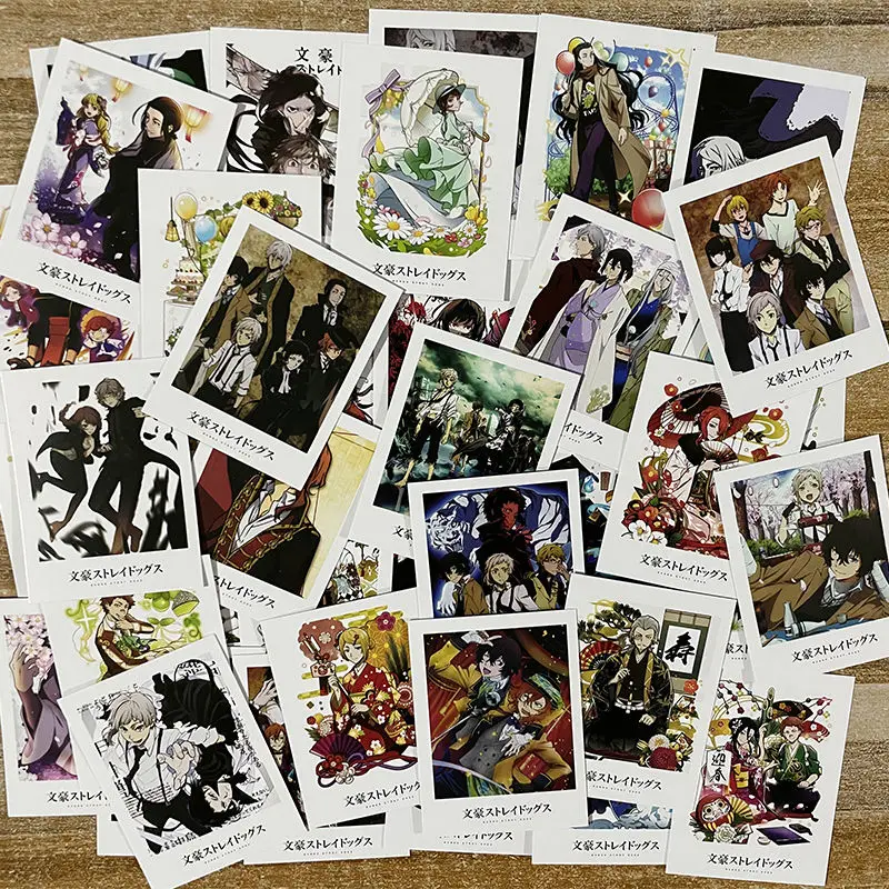 

Bungo Stray Dogs 40PCS/Set Anime student message card greeting card Paper Card Photocard Collection Edogawa Rampo dazai osamu