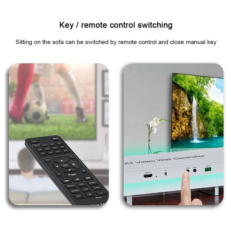 3x4 HDMI видеоконтроллер настенный 2x2 2x3 2x4 3x3 3x4 2x5 2x6 1x3 1x4 1x5 3 4 6 комбинированный процессор для настенного ТВ-экрана 8 9 12 (art.: 3920c6328ddde) - 3920c6328ddde