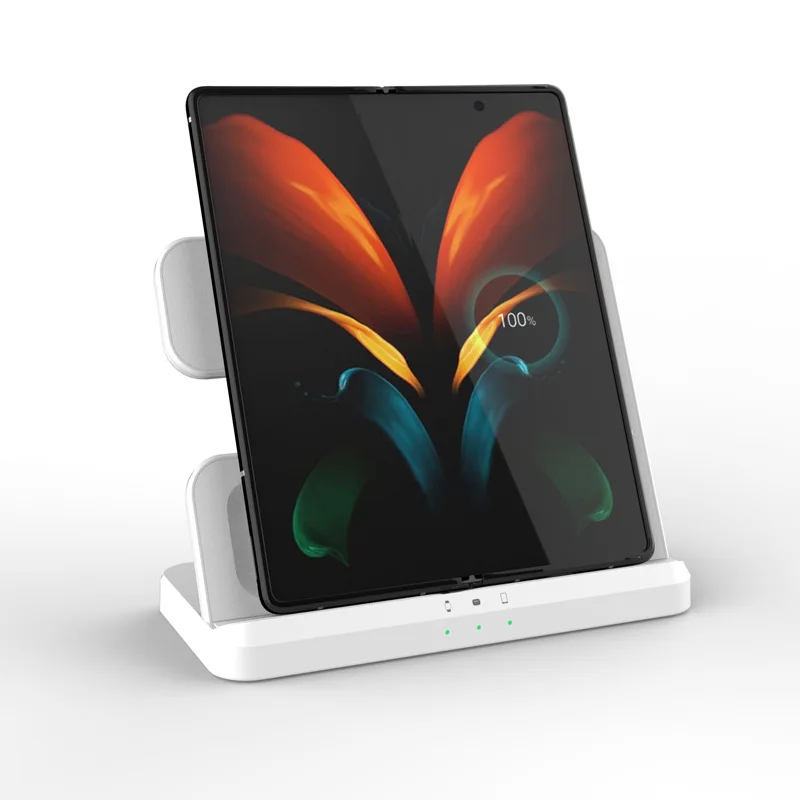 3 in 1 Wireless Charger Stand for Samsung Galaxy Z Flod4 S23 S22 FE 30W Fast Charging Dock Station Watch 6 / 5 Holder Buds2 Pro