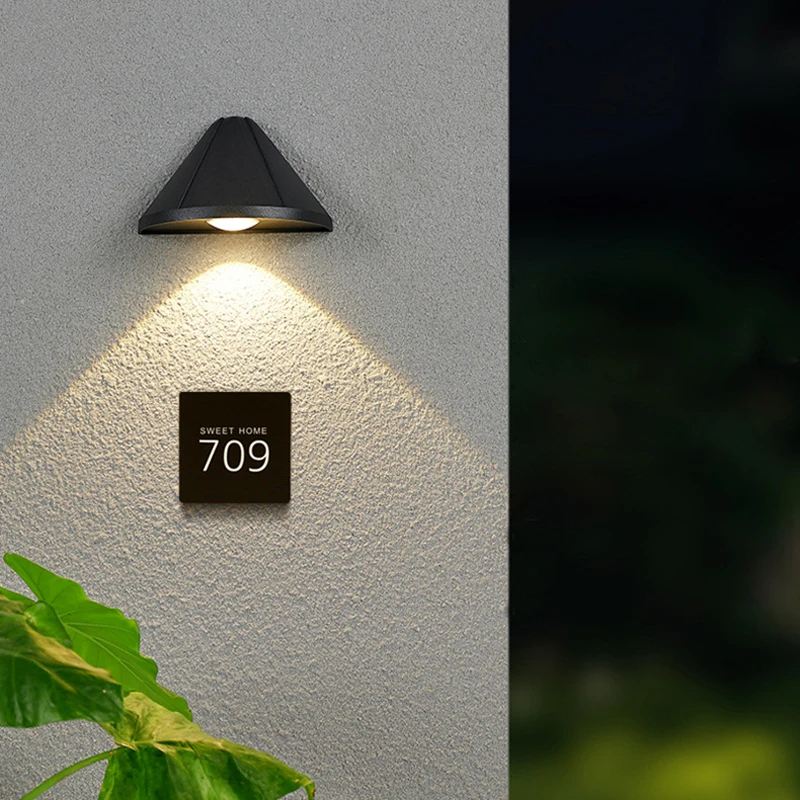 

Outdoor Waterproof 5W LED Wall Lamp Simple style Home Decor LED Courtyard Gate Terrace Balcony Garden Porch Wall Light AC85-265V