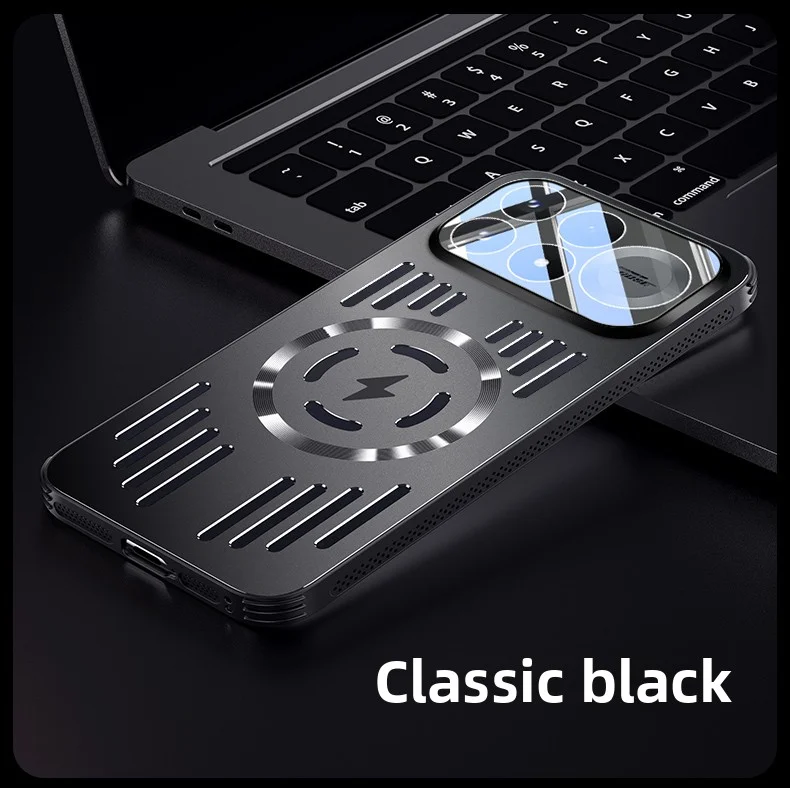 Premium Hard Metal Magnetic Protective Case with Heat Dissipation