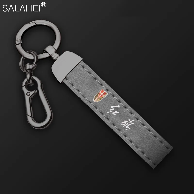 Portachiavi Con Portachiavi Con Emblema Per Auto In Pelle Portachiavi Per Hongqi Hs5 H5 H9 Hs7 H7 L5 Hs3 L9 Styling Portachiavi Accessori Portachiavi