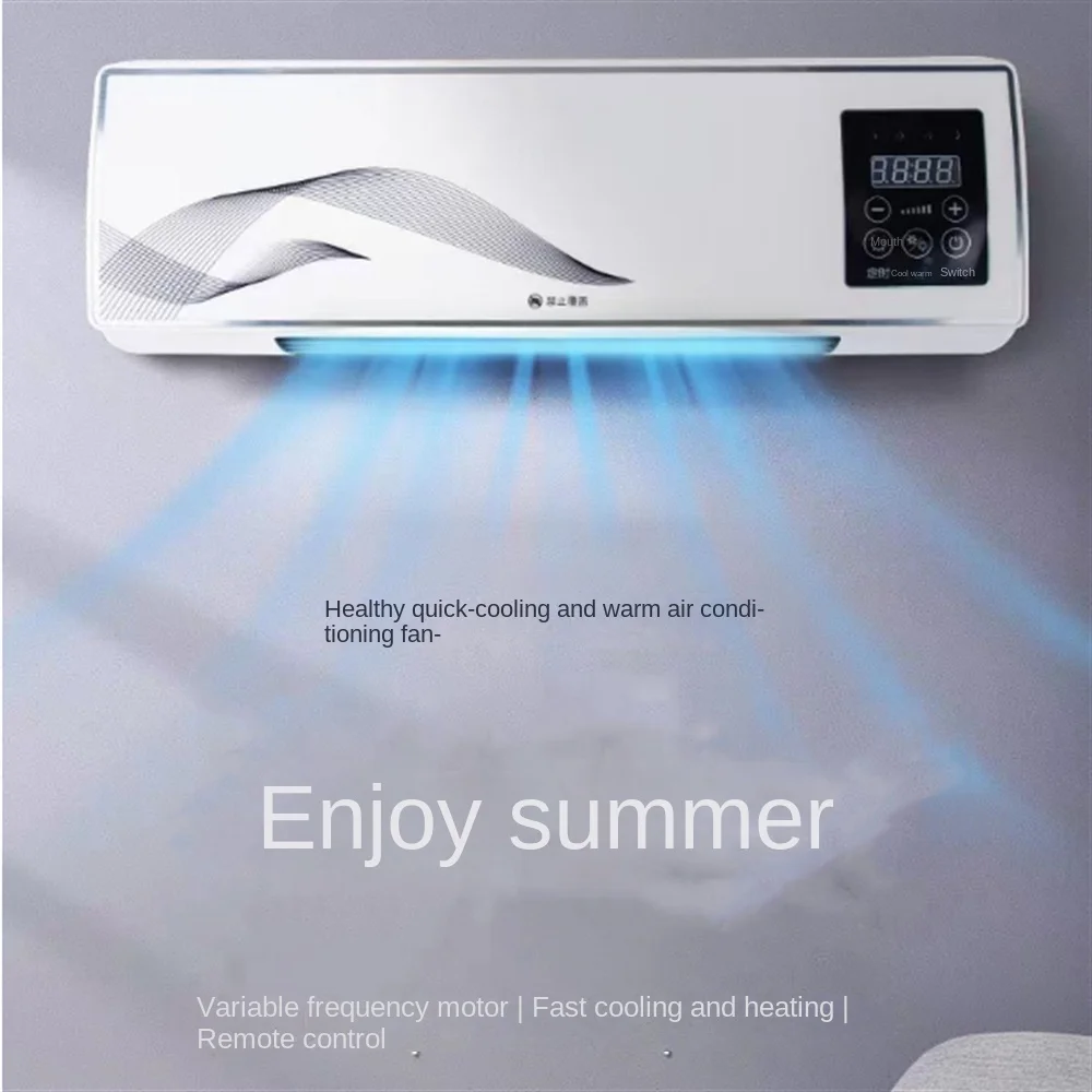 

2023 New Wall-mounted Air Conditioner Fan Heating and Cooling Household Silent Air Cooler Electric Fans