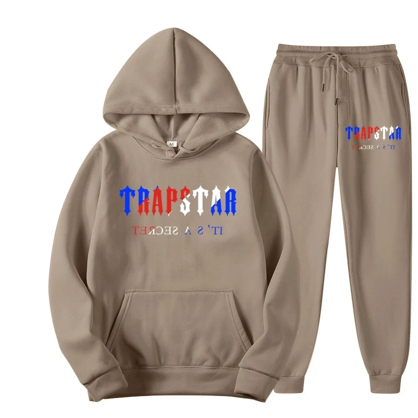 Tracksuit Trapstar Brand Printed Sportswear Men 16 Colors Warm Two Pieces  Set Loose Hoodie Sweatshirt + Pants Set Hoodie Jogging - Men's Sets -  AliExpress