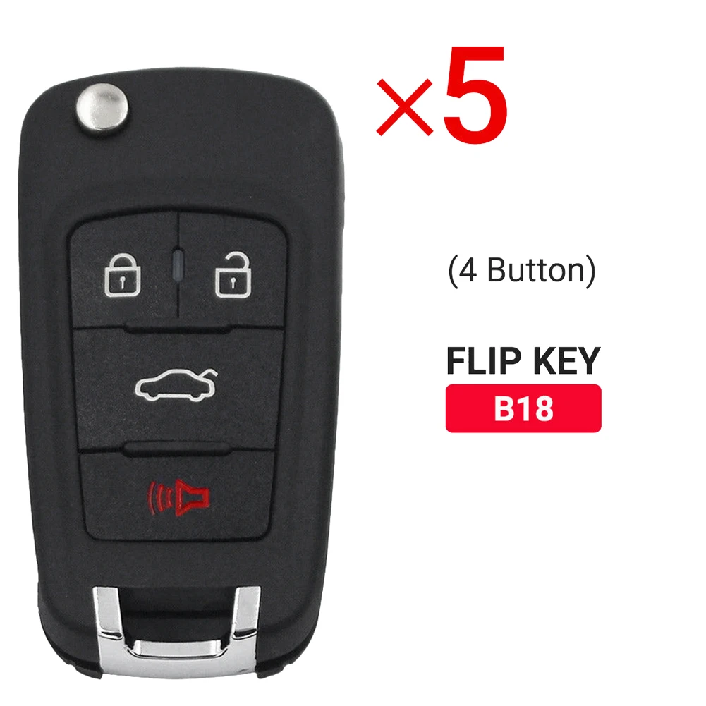 

Универсальный Автомобильный ключ KEYDIY B18 с 4 кнопками B-Series KD, 5 шт./партия, для KD900 KD900 + URG200 KD-X2 Mini Chevrolet Style