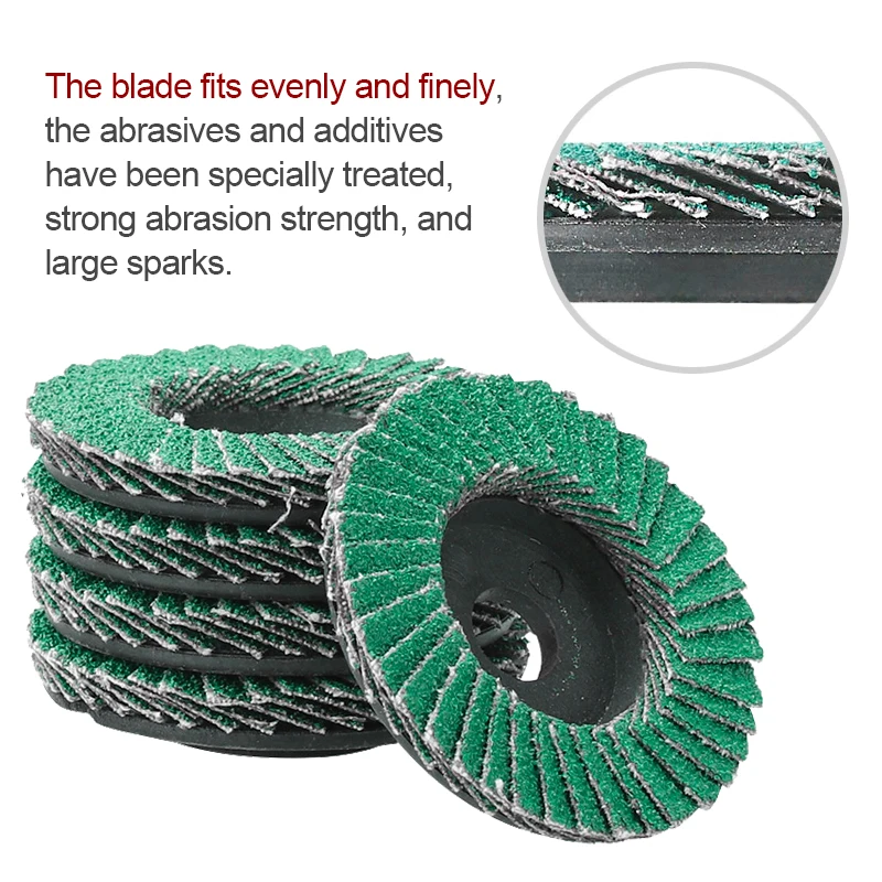 XCAN 1/5 Pcs Flap Polishing Wheel Disc 2Inch(50mm) Angle Grinder Sanding Discs 80 Grit Grinding Wheels for Wood Metal Buffing