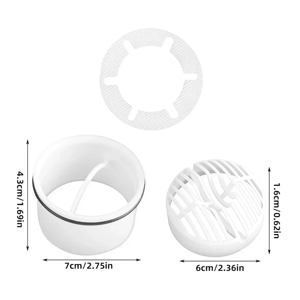 Replacement Shower Drain Tube Hair Filter Basket for 6960, 6963, 6961, 6962 Bathroon Metal Sink Strainer Floor Drain sink filter sink strainer floor drain filter shower drain cover shower drain filter