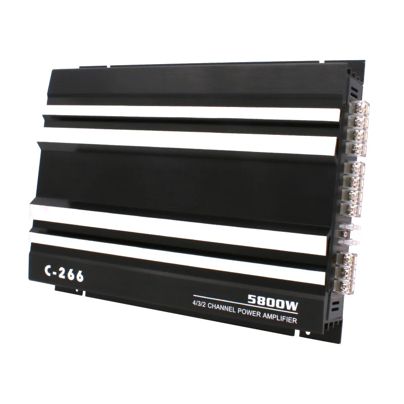 

12V Car Audio Modification 5800W Power Amplifier C-266 Four-way Four-channel Car Power Amplifier