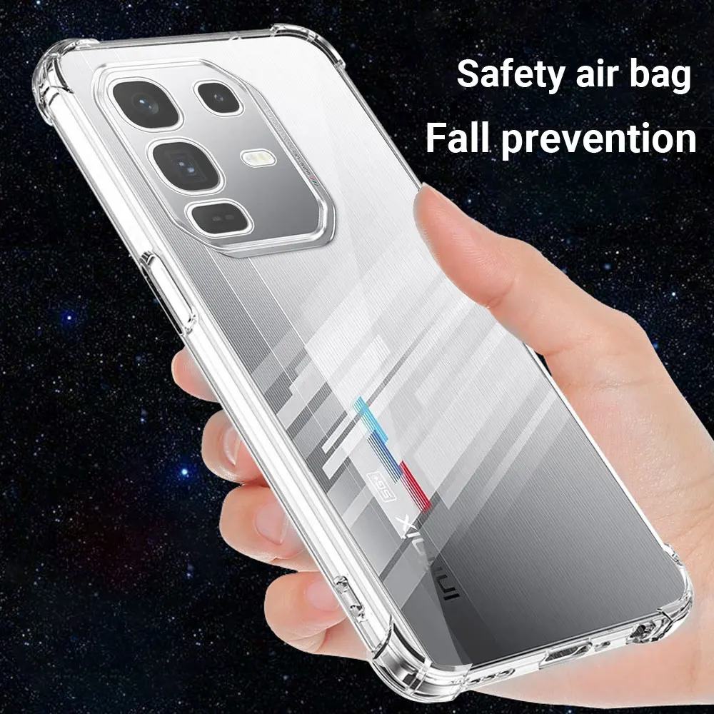 Transparent Shockproof Airbag Silicone Phone Case - Soft Protective Cover Shell