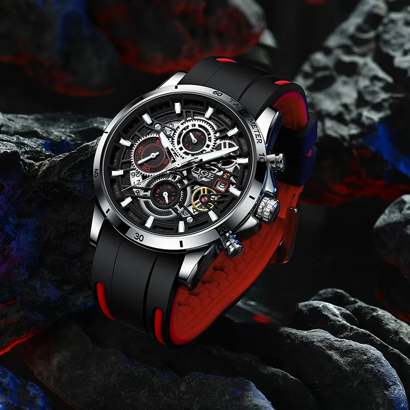 LIGE Watch for Men Top Brand Luxury Sport Watches Luminous Waterproof Quartz Wristwatch Chronograph Male Clock Relogio Masculino